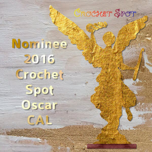300 Nominee 2016 Oscar Crochet Along Badge by Caissa McClinton @artlikebread for @crochetspot