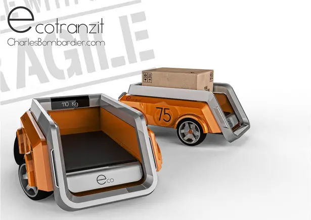 Ecotranzit Urban Package Delivery Bot by Charles Bombardier and Martin Rico