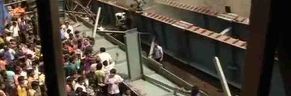 Eight persons killed, several trapped in flyover collapse