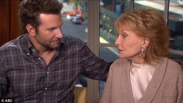 Nice chat: Barbara seemed to enjoy her chat with Bradley Cooper