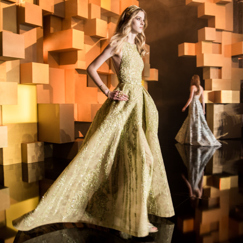 Peridot Green | ELIE SAAB Haute Couture Autumn Winter fashion...
