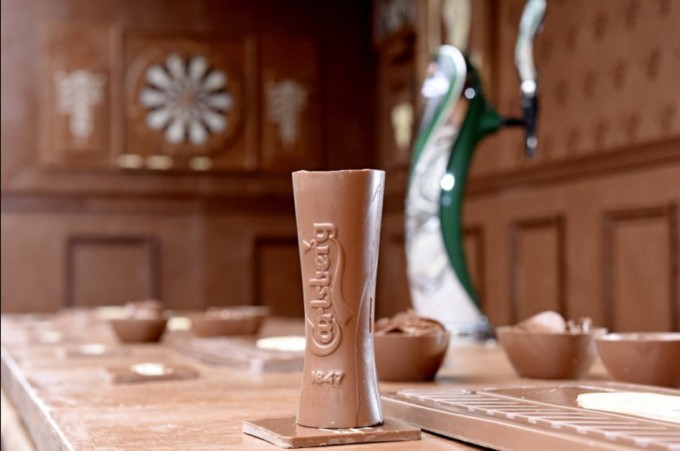 Barra de chocolate de Carlsberg