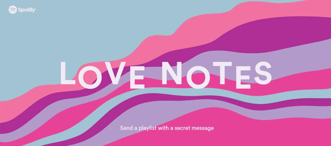 Love-Notes websites that use the power of svg