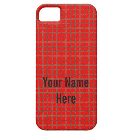Super Cute Hot Red Pattern Personalized iPhone SE/5/5s Case