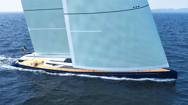 S/Y Blue Sapphire Sailing Yacht by Marco Ferrari and Alberto Franchi
