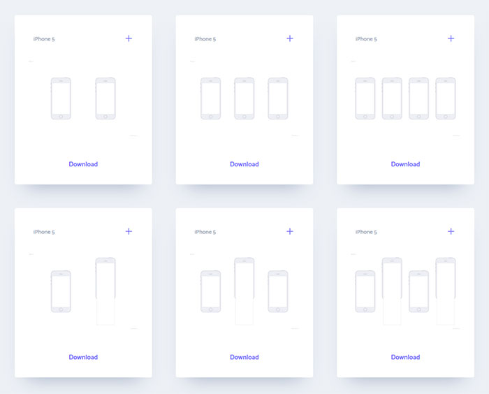 Ready to print device templates for UI & UX designers