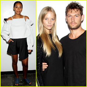 Alex Pettyfer & Girlfriend Marloes Horst Couple Up for NYFW