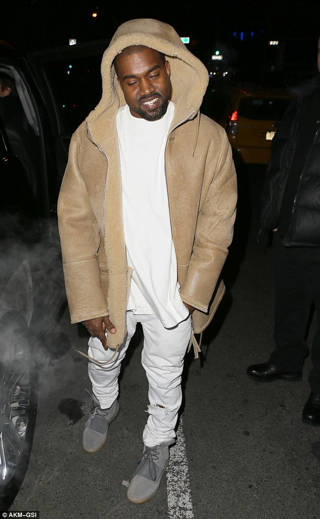 The rapper has had a busy few days in the Big Apple where he unveiled his Yeezy Season 3 collection and his new album The Life Of Pablo on Thursday