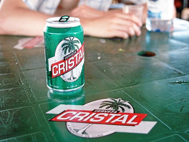 Cristal is one of Cuba’s favourite beers. Picture: Konrad Lembcke