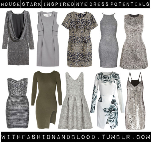 House stark inspired NYE dress potentials by withfashionandblood...