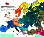 The Second Person Personal Informal Singular Nominative Pronoun in Europe [OC] [1215X1045]