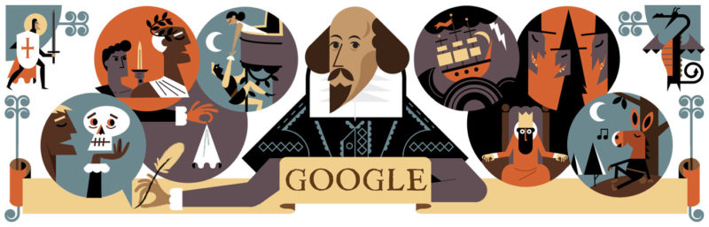 william shakespeare google doodle