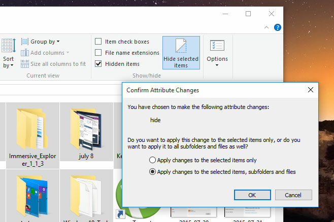 Cara Menyembunyikan File di Windows 10