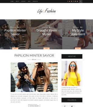 Life Fashion Blogger Templates