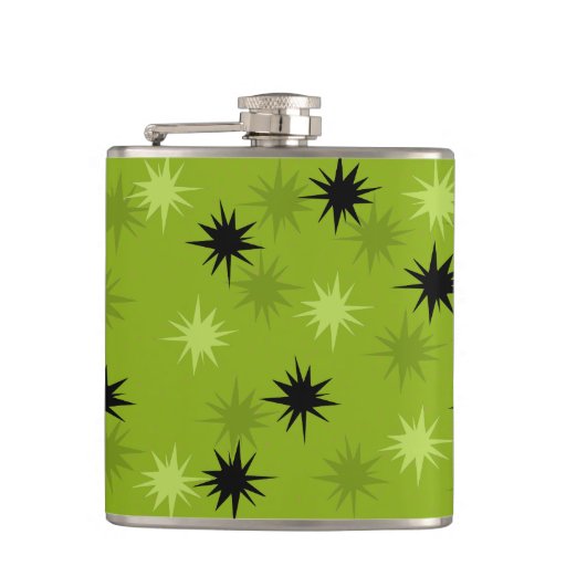 Atomic Green Starbursts Wrapped Flask