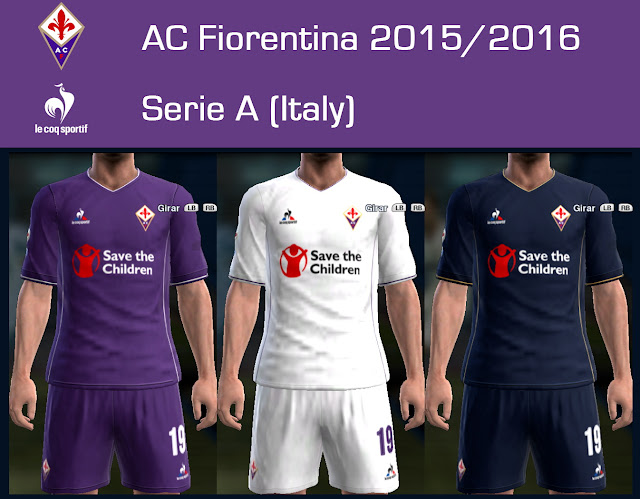 PES 2013 AC Fiorentina Kits