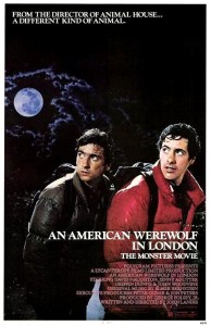 Cartel de 'Un hombre lobo americano en Londres'