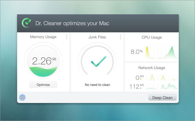 Dr. Cleaner optimize your Mac
