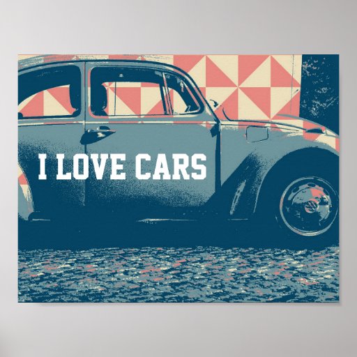 pop-art car poster
