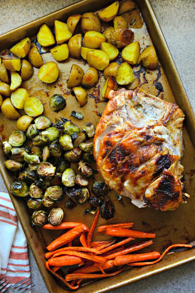 One Pan Honey Roasted Turkey and Vegetables Picture