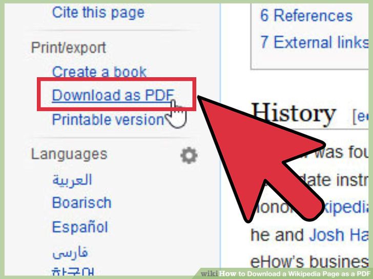 Download a Wikipedia Page as a PDF Step 4.jpg