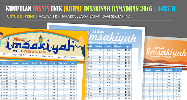 Jadwal Puasa Imsakiyah Ramadhan 2016 | 1437 H I