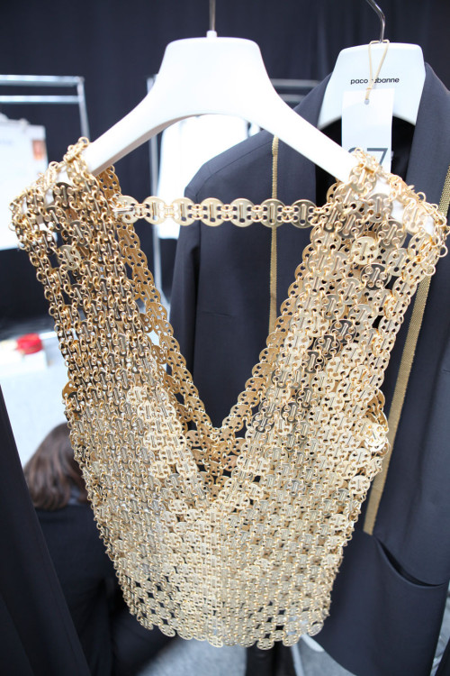 runwayandcouture: Paco Rabanne Fall 2012 backstage