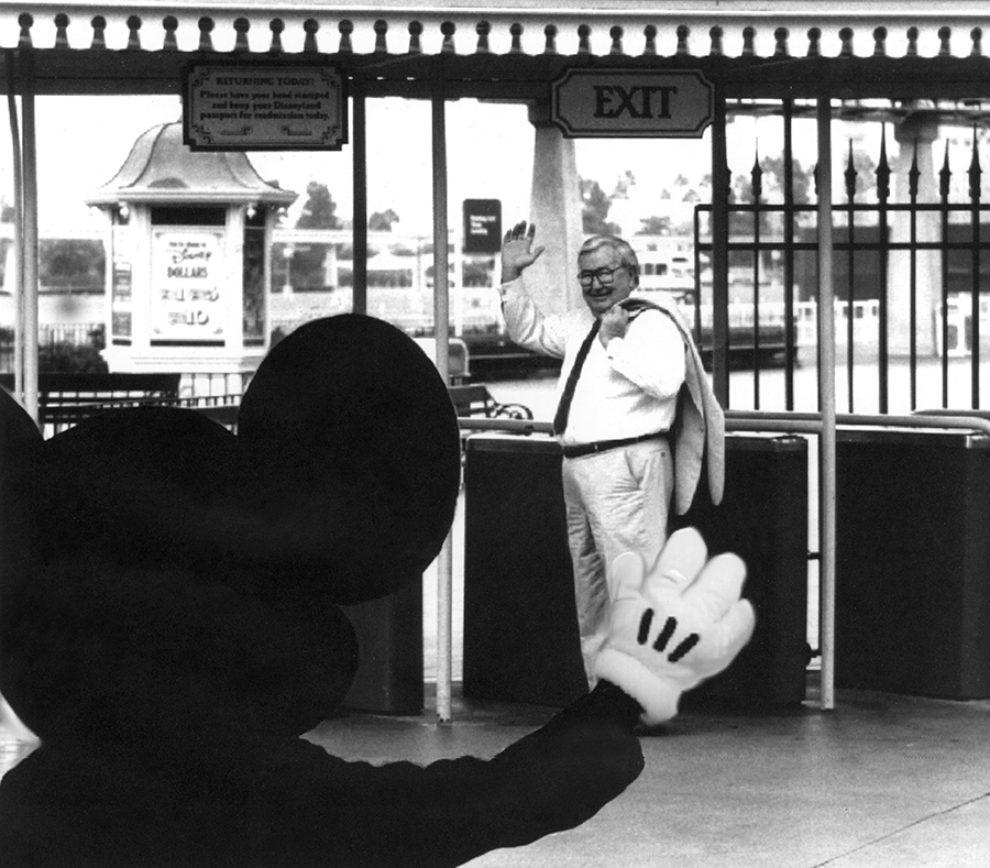 Caption: Jack Lindquist retired from Disneyland on November 18, 1993