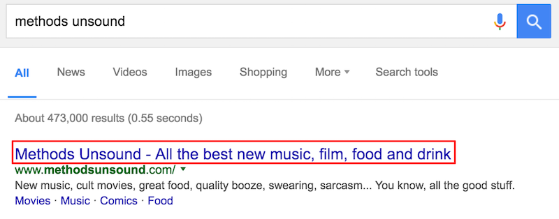 methods unsound Google Search