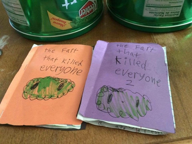 kids writes two part series of fart that killed everyone