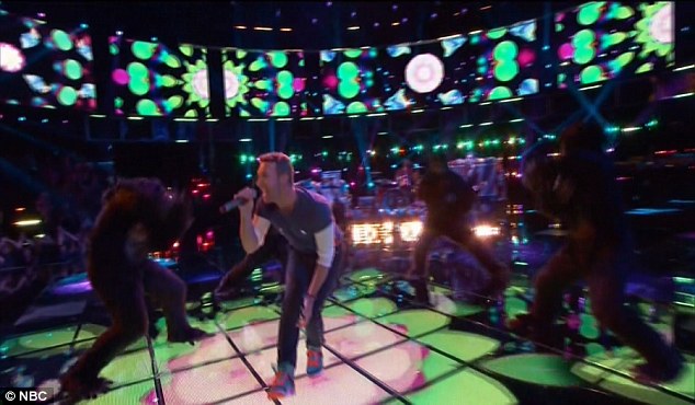 Music superstars: Coldplay was among the musical superstars who performed on the hit NBC show
