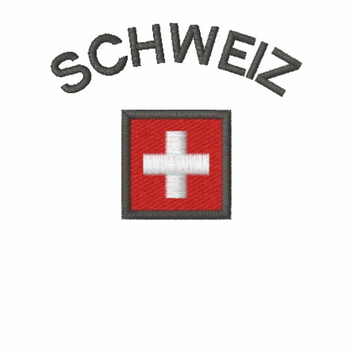 Schweiz Hoodie With Switzerland Pocket Flag