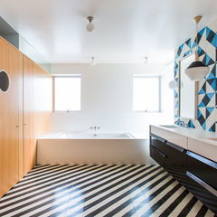 Architect Barbara Bestor Los Angeles tile bathroom