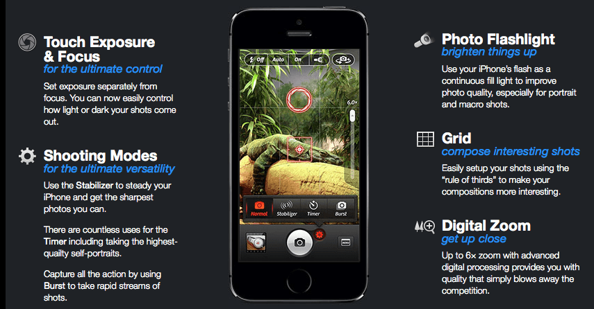 Camera+: Bring up the quality of your Instagram images