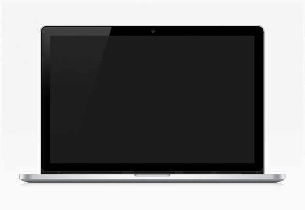 Vectorized Apple Retina MacBook Pro