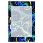 Blue and Yellow Retro Pattern Dry-Erase Boards