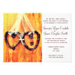 Rustic Country Western Hearts Wedding Invitations