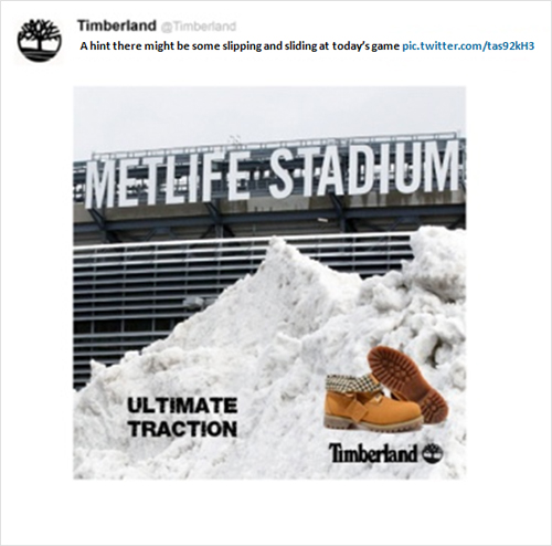8 Predictions For Super Bowl Tweets As Improv Marketing Takes The Field image Timberland2 zpsd31e57e0