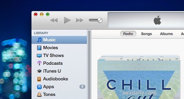 Customize the Sidebar in iTunes