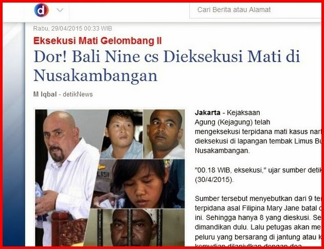 Publik Sangsi Duo Bali Nine Apa Benar-benar Sudah di-dor
