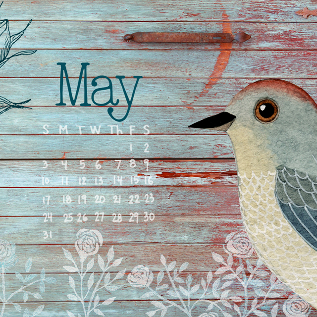 May Desktop Calendar 2015IG