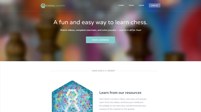 chesscademy.com modern website design