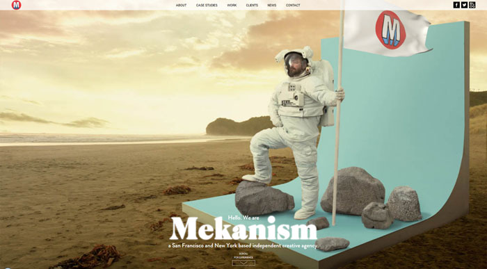 mekanism.com modern website design