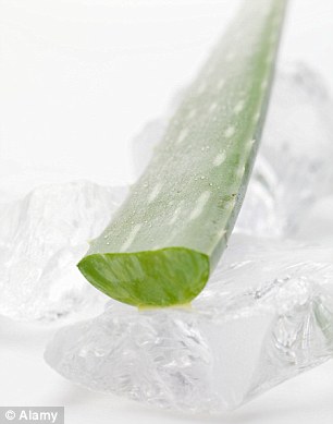 For extra cooling relief, put aloe vera into an ice cube tray and freeze for an hour.