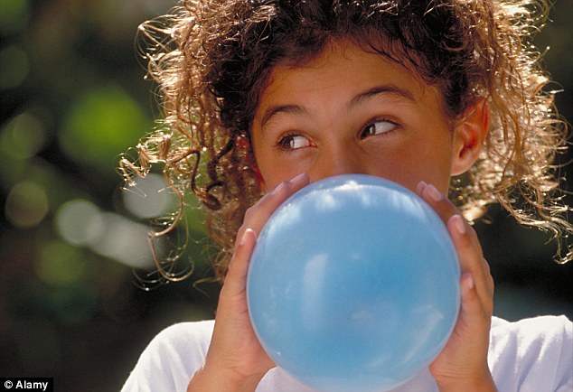 Pop your water-clogged ears by inflating a balloon after getting out of the pool 