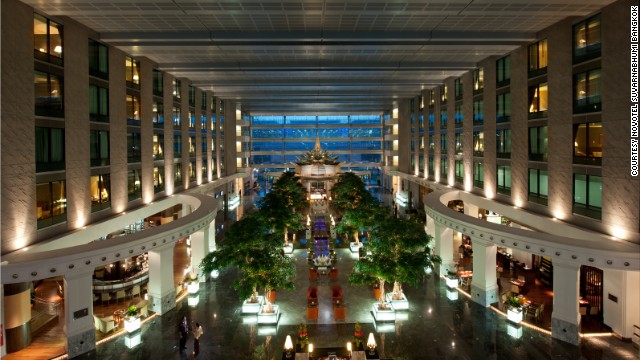 The 612-room Novotel Suvarnabhumi Bangkok offers guests flexible check-in. Check in anytime and check out 24 hours later.