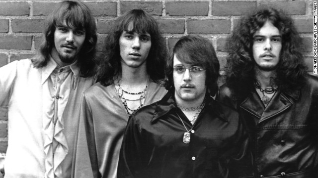 Nugent, far right, is seen with The Amboy Dukes circa 1970. Nugent began recruiting members for the band after his high school graduation in 1967.