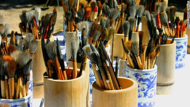 Kumano turns out a staggering 15 million brushes a year -- 80% of Japan's total brush production Most are used for painting, calligraphy and makeup. 
