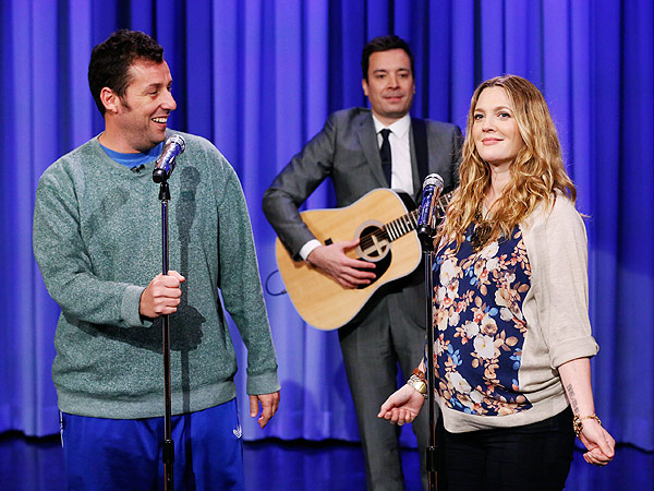 From left: Adam Sandler, Jimmy Fallon and Drew Barrymore