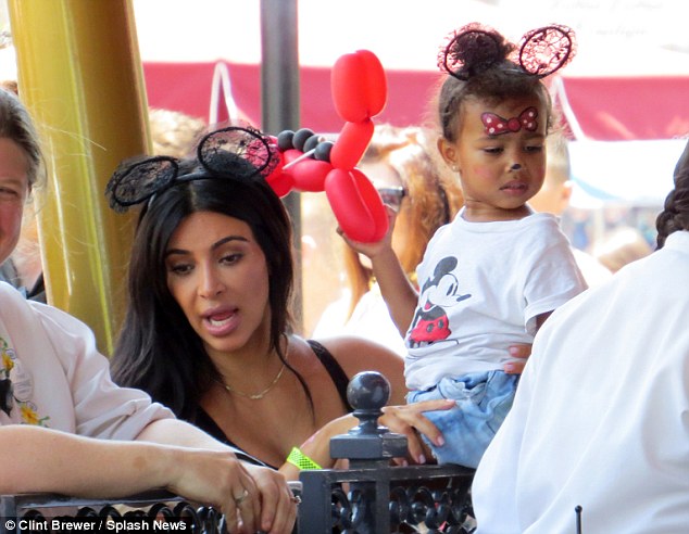 We're all ears! The reality star and her daughter wore matching headwear